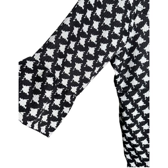 Retro Threads 2XL HoundsTooth 3/4 Bell Sleeves Two Button Closure Classic Jacket - Picture 4 of 6